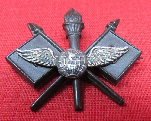  US WWI, Early Style Air Service Officers Collar Insignia — image 2