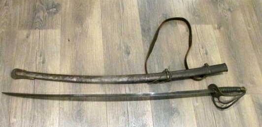  US Civil War Cavalry Sword, P.S. Justice Phila. Pa. Marked — image 3