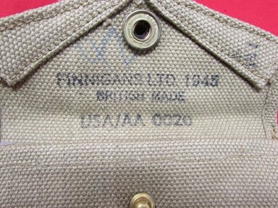  US WWII M1924 Carlisle Bandage Pouch, British Made, Finnigans Ltd. 1945 — image 5