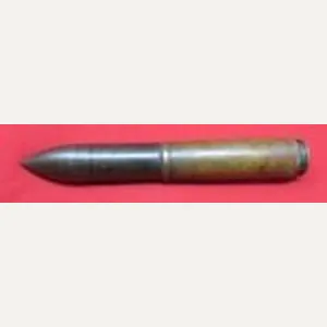 WWI, European, 20mm Projectile & Rimless Casing, DEWAT