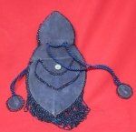 19th Century Ladies Carnival Glass Beaded Purse