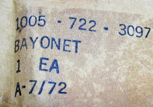  US Vietnam War Era, M5 Bayonet, March 1967 — image 4