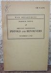 US WWII Manual, TM 9-1295, Pistols & Revolvers, 1942