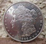 US Silver Coin, Morgan Dollar, 1886, Philadelphia Mint