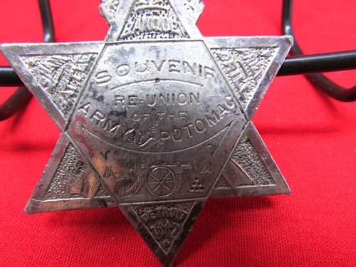  US Post Civil War Army of the Potomac Re-Union Badge 1882 — image 3