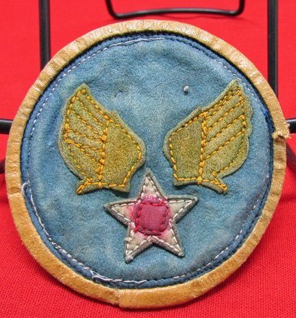  US WWII USAAF Theater Made Leather SSI — image 2