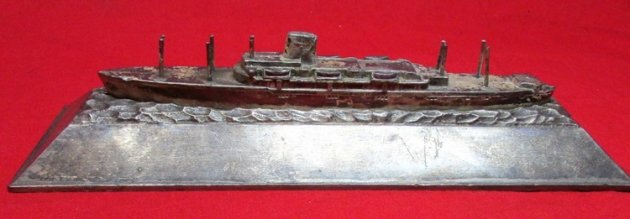  US 1930's SS President Hoover, Ships Achievement Tournament Award, Bombed By Chinese 1937 — image 4