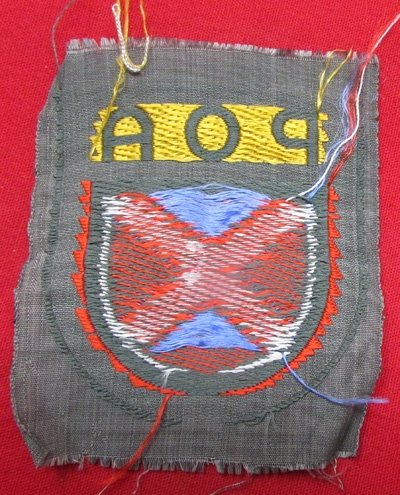  German WWII Russian Volunteer, POA Cloth Insignia — image 3
