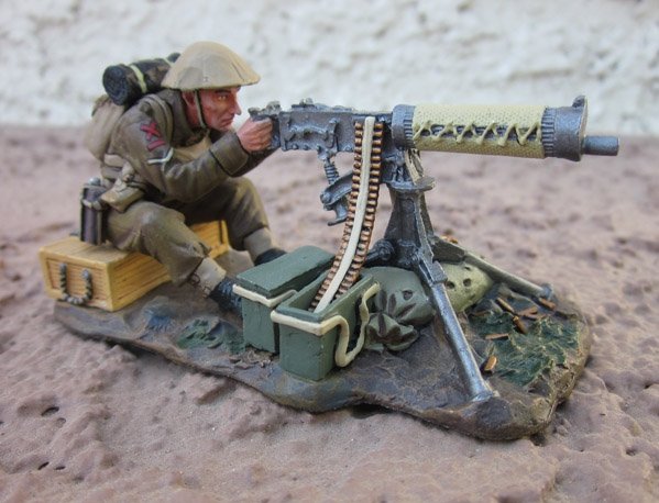  King & Country, FOB025, WWII British Vickers Gunner, Retired, Boxed — image 2