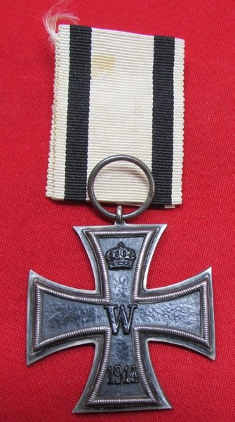  German WWI Iron Cross 2nd Class, KO Maker, Non Combatant Ribbon — image 2