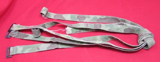  US WWII USMC Equipment & Knapsack Straps, Camouflage, 3 Straps — image 3