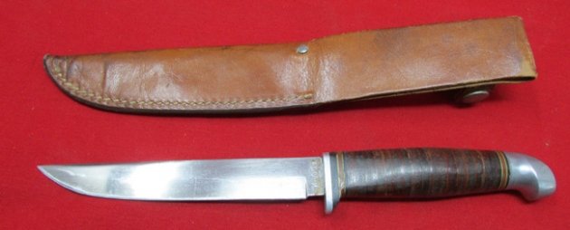  US Post WWII Era Kinfolks Hunting Knife & Sheath, Model 332S — image 5