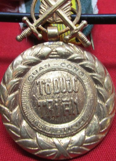  Vietnam War, Vietnamese Military Merit Medal & Ribbon — image 3