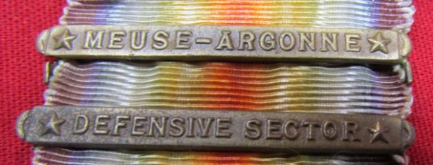  US, WWI Victory Medal, 2 Campaign Clasps, Original Ribbon — image 3