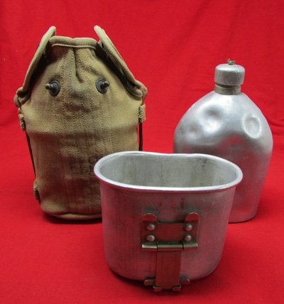  US WWI-Pre WWII Mounted Canteen Set, JQMD 1935 Cover — image 4