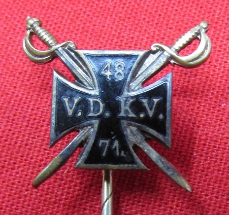  German Franco-Prussian War Veterans Association Stickpin — image 3