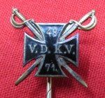 German Franco-Prussian War Veterans Association Stickpin