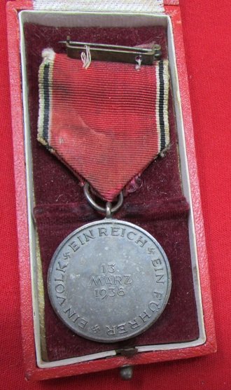  German WWII Austrian Anschluss Medal & Case — image 5