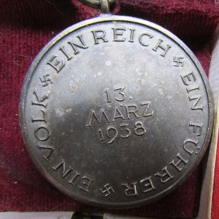  German WWII Austrian Anschluss Medal & Case — image 6