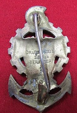  French Post WWII Enameled Unit Badge, Drago, Paris — image 3