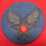 US WWII Theater Made Bullion Air Corps SSI