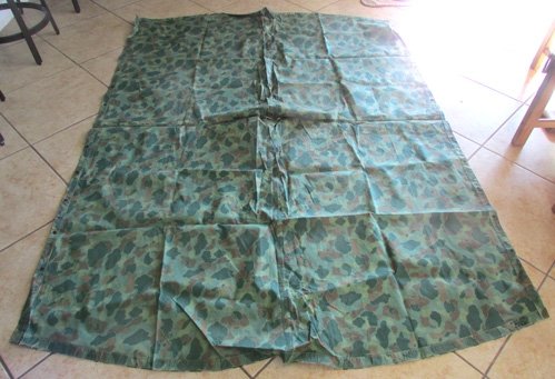  US WWII USMC Camouflage Poncho, Walker Co. 1944 U.S.M.C. — image 2