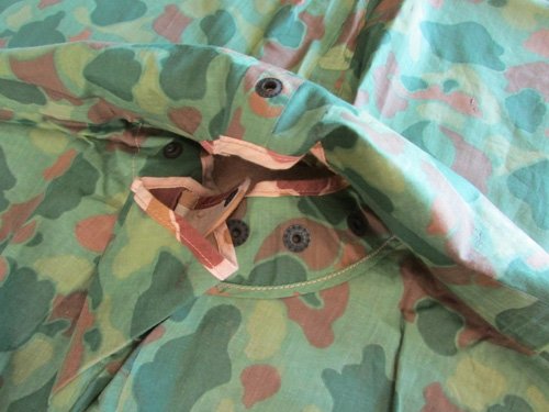  US WWII USMC Camouflage Poncho, Walker Co. 1944 U.S.M.C. — image 4