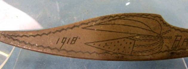  French WWI Trench Art Letter Opener, Brest 1918 — image 5