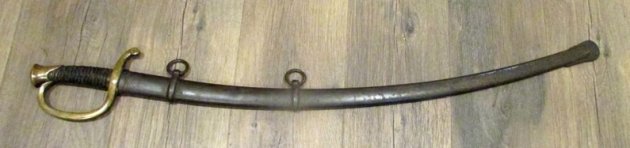  US Civil War, M1840 Light Artillery Sword & Scabbard, Ames 1862 — image 2