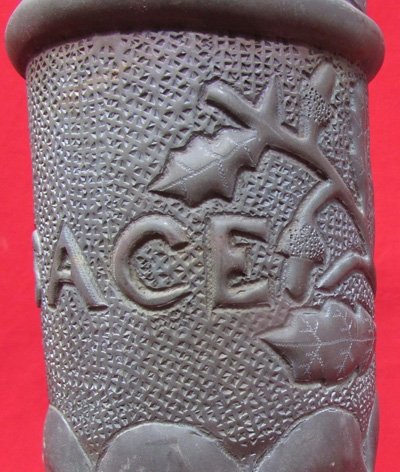  US WWI Trench Art Brass Vase, Alsace 1918, French 75 Shell — image 4