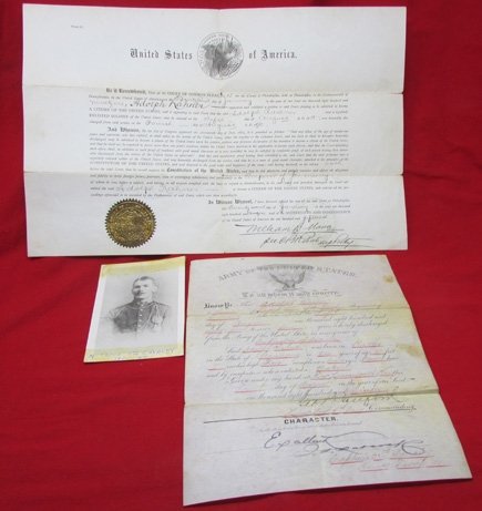  US Indian Wars Era 1885-1890, 5th Cavalry Document Group, German Immigrant — image 2