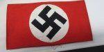 German WWII NSDAP Armband with RZM Tag 142979