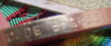  British WWI, Four Place Medal Bar. C. DE B. Green — image 4