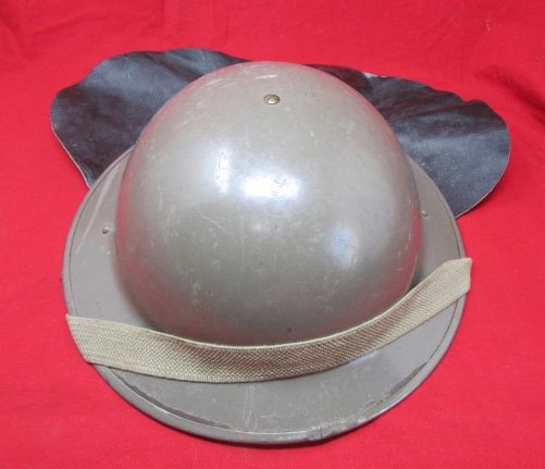  British WWII Era Air Raid, Civil Defense Helmet — image 3