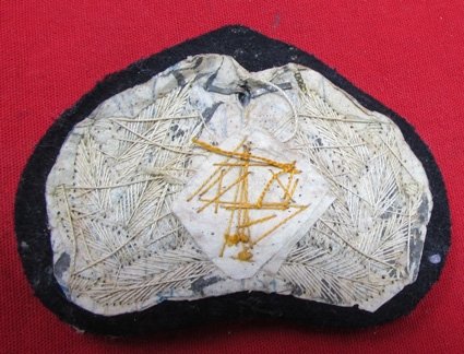  Japanese WWII Imperial Navy Officers Bullion Hat Insignia — image 3