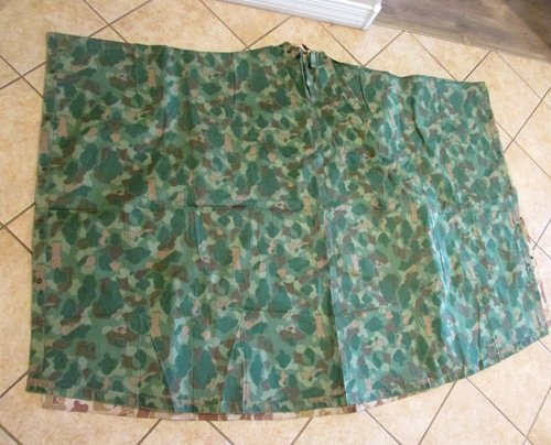  US WWII USMC Camouflage Poncho, Walker Co. 1944 U.S.M.C 1943 — image 3