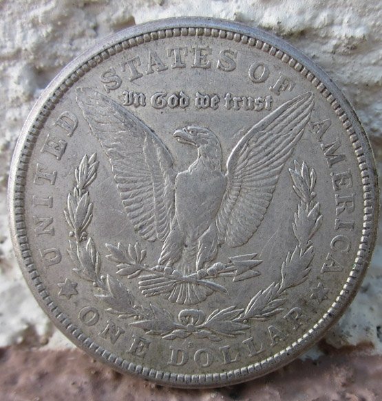  US Silver Coin, Morgan Dollar, 1921, San Francisco Mint — image 3