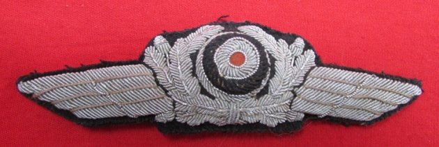  German WWII Luftwaffe Officers Bullion Hat Wreath — image 2