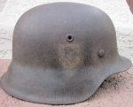 German WWII Barn Found Waffen-SS M1942 Steel Helmet