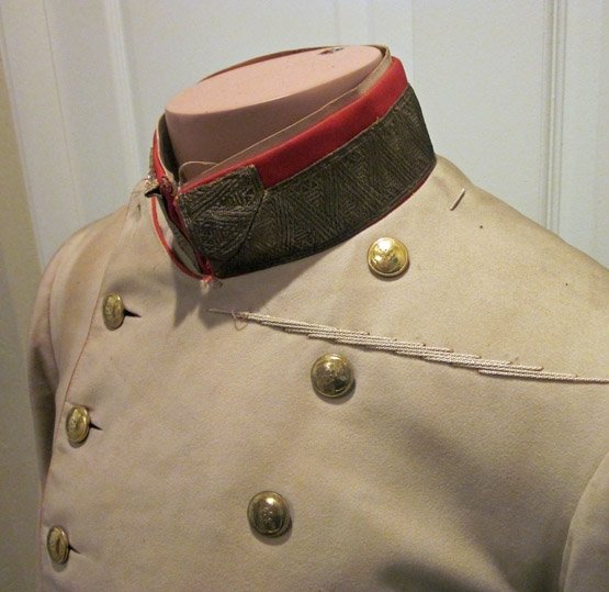  Austrian Imperial Era, General Officer White Gala Tunic, Vienna Tailor Tag — image 4