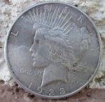 US Silver Coin, Peace Dollar 1923, Denver Min3