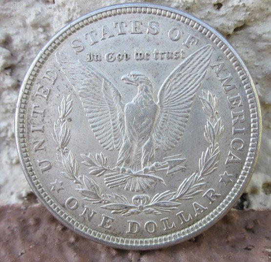  US Silver Coin, Morgan Dollar, 1921, Philadelphia Mint — image 3