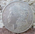 US Silver Coin, Morgan Dollar, 1921, Philadelphia Mint