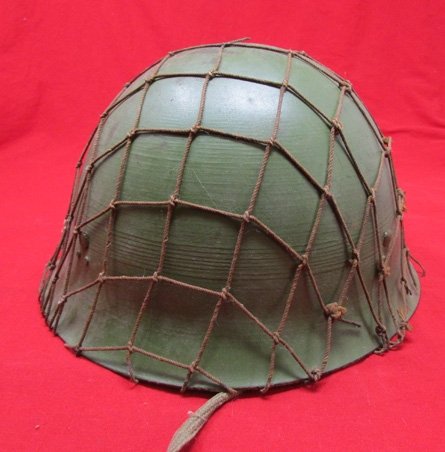 Japanese WWII Civil Police Helmet & Liner with Net — image 4