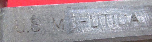  US WWII Blade Marked M3 Knife & Early Scabbard, Utica Mfg — image 5