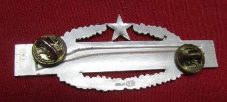  US Two War, Combat Infantry Badge, 2nd Award, Sterling, SB — image 3