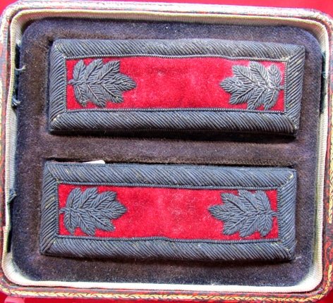  US WWI Era, London Mfg, Cased Major's Dress Shoulder Straps — image 4