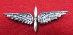 US WWII Army Aircorps Sweetheart 1.5 Inch Winged Prop Emblem, …