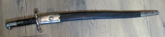  British Pattern 1856-60 Sword Bayonet & Scabbard — image 2