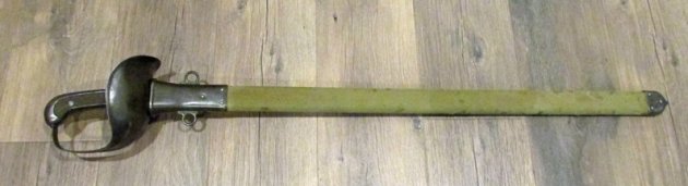  US WWI M1913 Patton Saber, Springfield Armory 1914, Early Pattern Tentpole Scabbard — image 3